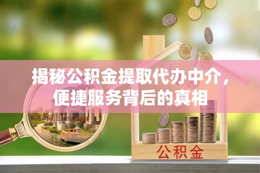 凤翔揭秘公积金提取代办中介，便捷服务背后的真相