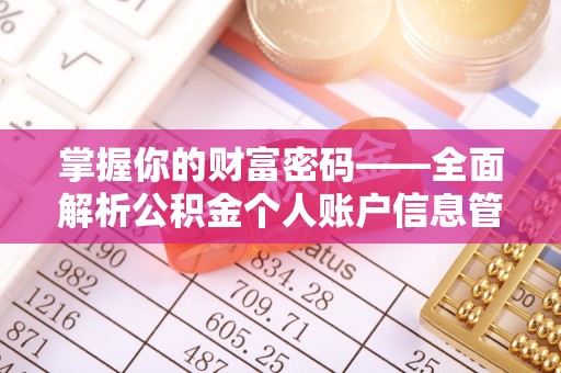 凤翔掌握你的财富密码——全面解析公积金个人账户信息管理与优化