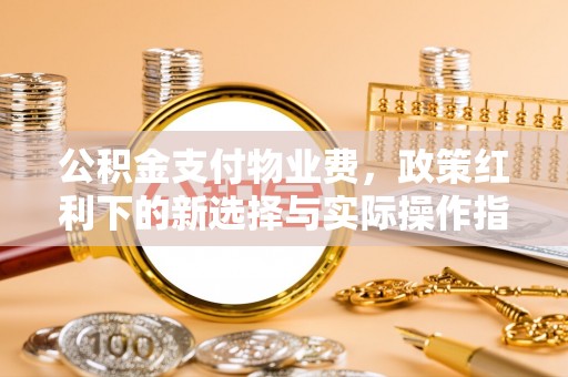 凤翔公积金支付物业费，政策红利下的新选择与实际操作指南