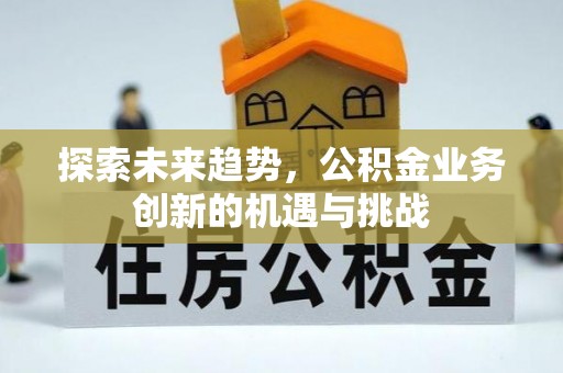 凤翔探索未来趋势，公积金业务创新的机遇与挑战