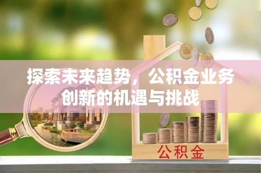 凤翔探索未来趋势，公积金业务创新的机遇与挑战
